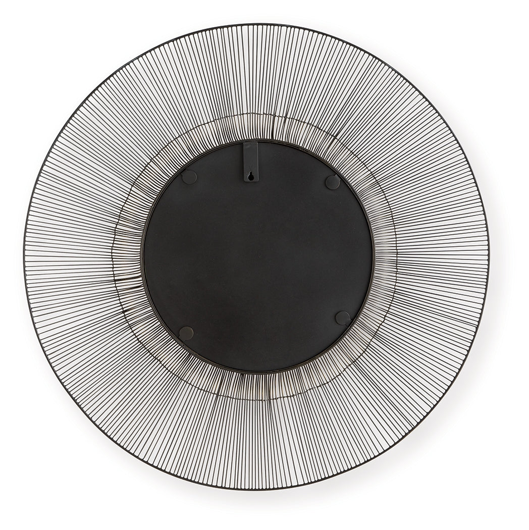 Dallmen Black/Gold Finish Accent Mirror from Ashley - Luna Furniture