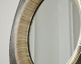 Dallmen Black/Gold Finish Accent Mirror from Ashley - Luna Furniture