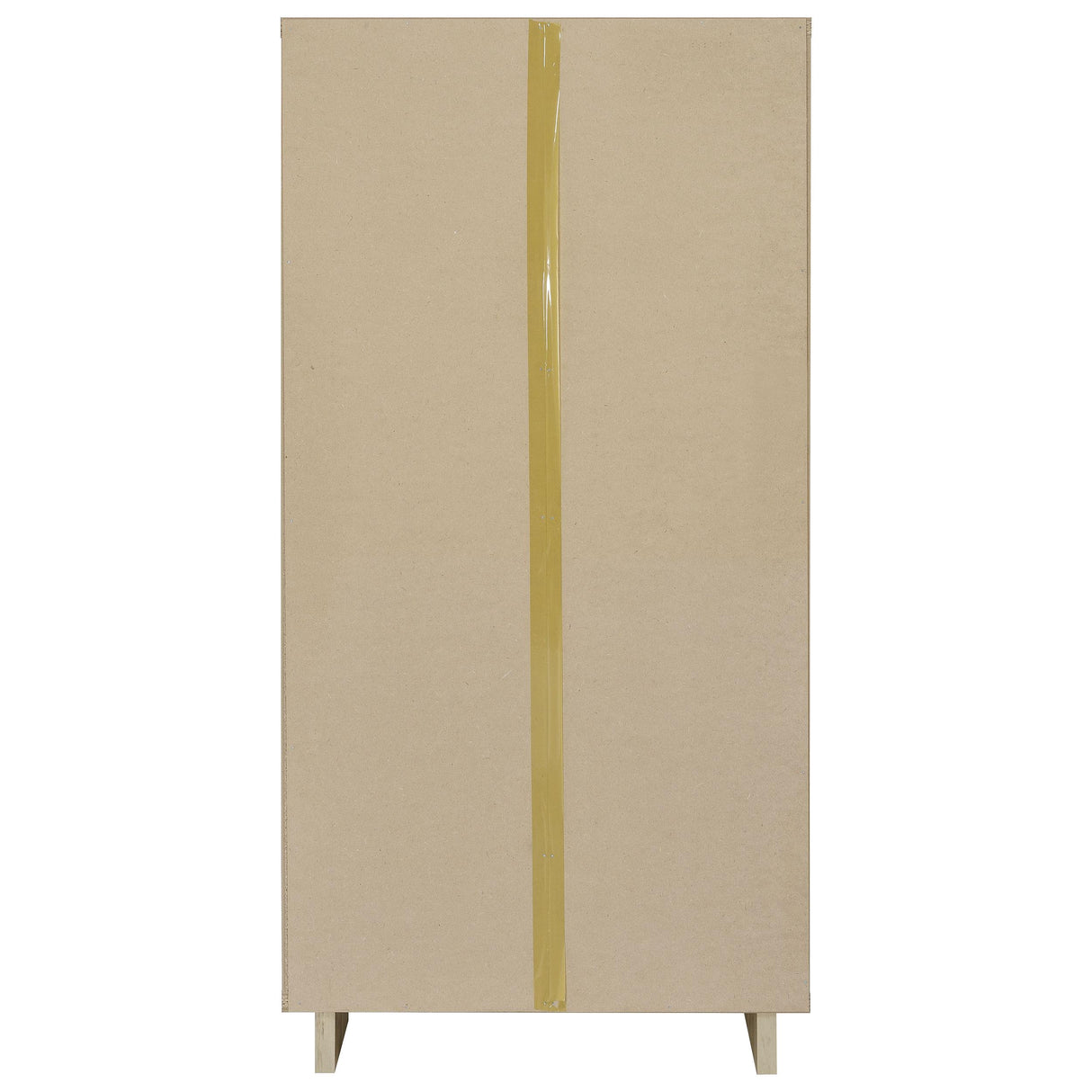 Dalton White and Distressed Pine 65-inch 6-Shelf Bookcase from Coaster - Luna Furniture