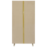 Dalton White and Distressed Pine 65-inch 6-Shelf Bookcase from Coaster - Luna Furniture