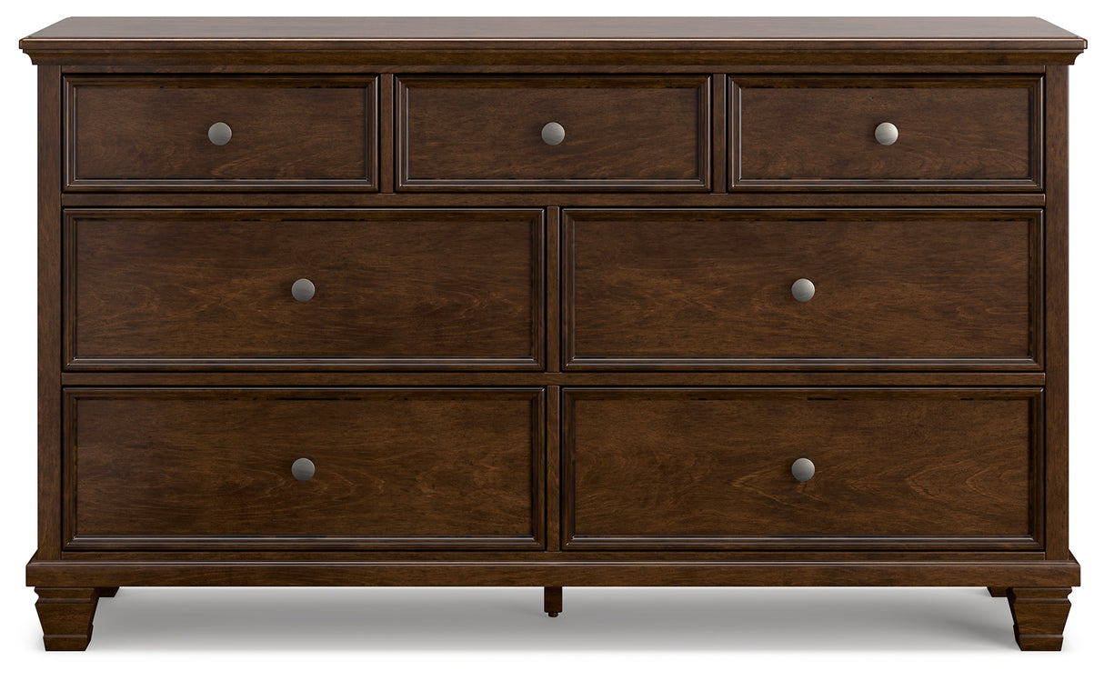 Danabrin California King Panel Storage Bed with Dresser and Chest in Brown from Ashley - Luna Furniture