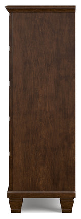 Danabrin California King Panel Storage Bed with Dresser and Chest in Brown from Ashley - Luna Furniture