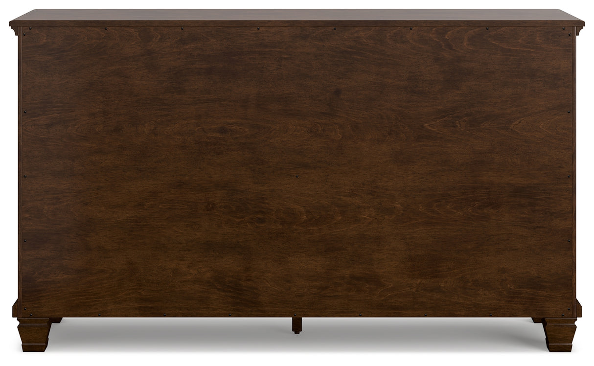 Danabrin California King Panel Storage Bed with Dresser and Chest in Brown from Ashley - Luna Furniture