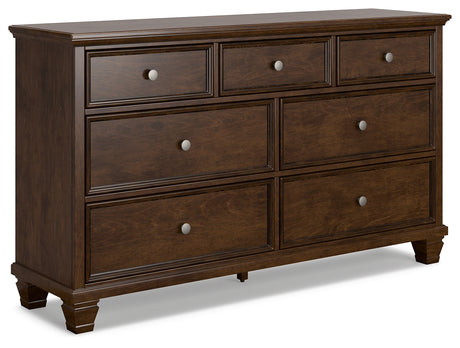 Danabrin California King Panel Storage Bed with Dresser in Brown from Ashley Furniture - Luna Furniture
