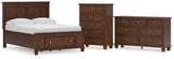 Danabrin Full Panel Storage Bed with Dresser and Chest in Brown from Ashley Furniture - Luna Furniture