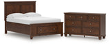 Danabrin Full Panel Storage Bed with Dresser in Brown from Ashley Furniture - Luna Furniture
