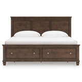 Danabrin King Panel Storage Bed with Dresser in Brown from Ashley Furniture - Luna Furniture