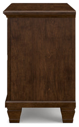 Danabrin King Panel Storage Bed with Mirrored Dresser and Nightstand in Brown from Ashley - Luna Furniture