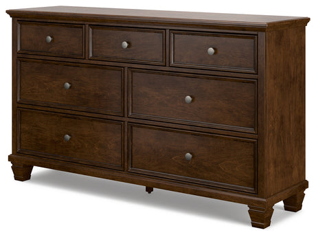 Danabrin Queen Panel Storage Bed with Dresser and Chest in Brown from Ashley - Luna Furniture