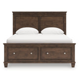 Danabrin Queen Panel Storage Bed with Dresser in Brown from Ashley Furniture - Luna Furniture