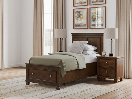 Danabrin Twin Panel Storage Bed with Dresser and Chest in Brown from Ashley - Luna Furniture