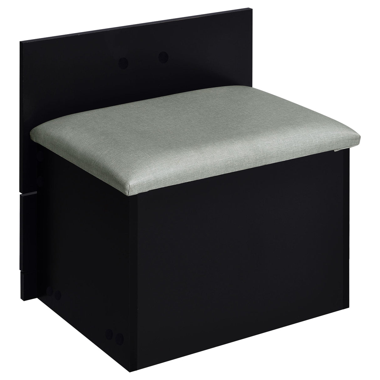 Danbury 3-drawer Makeup Vanity & Stool Set Black High Gloss from Coaster - Luna Furniture