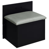 Danbury 3-drawer Makeup Vanity & Stool Set Black High Gloss from Coaster - Luna Furniture