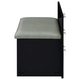 Danbury 3-drawer Makeup Vanity & Stool Set Black High Gloss from Coaster - Luna Furniture