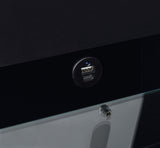 Danbury 3-drawer Makeup Vanity & Stool Set Black High Gloss from Coaster - Luna Furniture