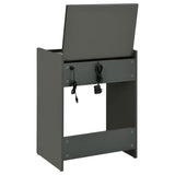 Danbury 3-drawer Makeup Vanity & Stool Set Grey High Gloss from Coaster - Luna Furniture