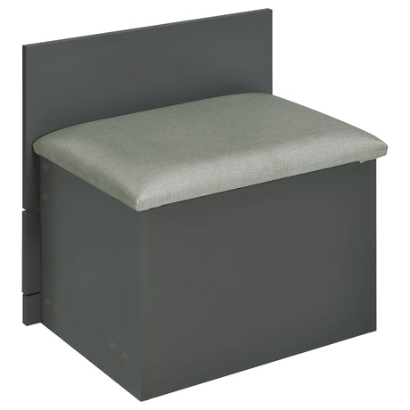 Danbury 3-drawer Makeup Vanity & Stool Set Grey High Gloss from Coaster - Luna Furniture
