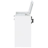 Danbury 3-drawer Makeup Vanity & Stool Set White High Gloss from Coaster - Luna Furniture