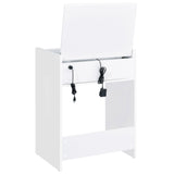 Danbury 3-drawer Makeup Vanity & Stool Set White High Gloss from Coaster - Luna Furniture