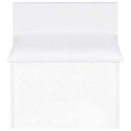 Danbury 3-drawer Makeup Vanity & Stool Set White High Gloss from Coaster - Luna Furniture