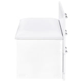 Danbury 3-drawer Makeup Vanity & Stool Set White High Gloss from Coaster - Luna Furniture