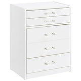 Danbury 3-drawer Makeup Vanity & Stool Set White High Gloss from Coaster - Luna Furniture