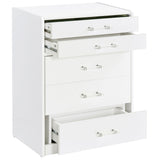 Danbury 3-drawer Makeup Vanity & Stool Set White High Gloss from Coaster - Luna Furniture