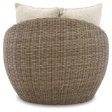 Danson 2 Swivel Lounge Chairs and End Table from Ashley Furniture - Luna Furniture