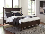 Dantenton Merlot California King Panel Bed from Ashley - Luna Furniture