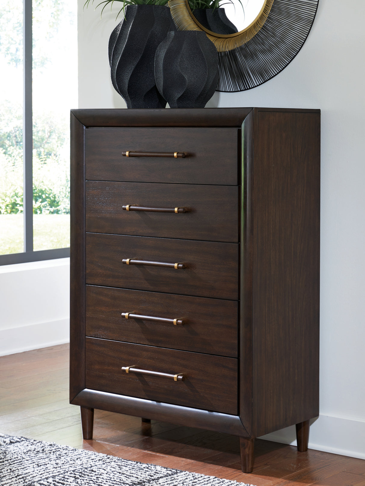 Dantenton Merlot Chest from Ashley - Luna Furniture