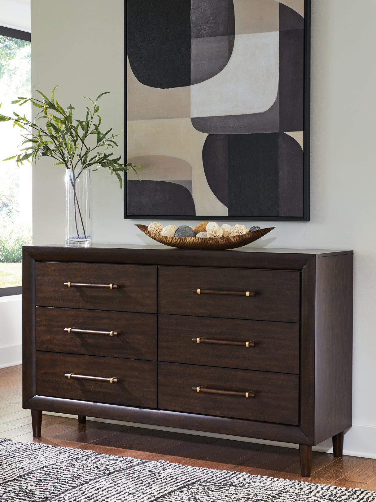 Dantenton Merlot Dresser from Ashley - Luna Furniture