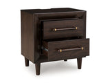 Dantenton Merlot Nightstand from Ashley - Luna Furniture