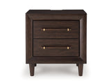 Dantenton Merlot Nightstand from Ashley - Luna Furniture