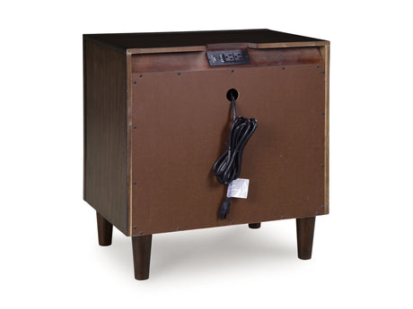 Dantenton Merlot Nightstand from Ashley - Luna Furniture
