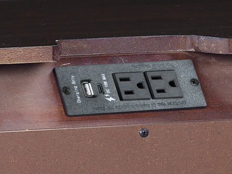 Dantenton Merlot Nightstand from Ashley - Luna Furniture