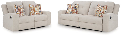 Danum Sofa and Loveseat in Stone from Ashley - Luna Furniture