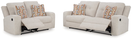 Danum Sofa and Loveseat in Stone from Ashley - Luna Furniture