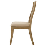 Danvers Brown Oak Ladder Back Dining Side Chair, Set of 2 from Coaster - Luna Furniture