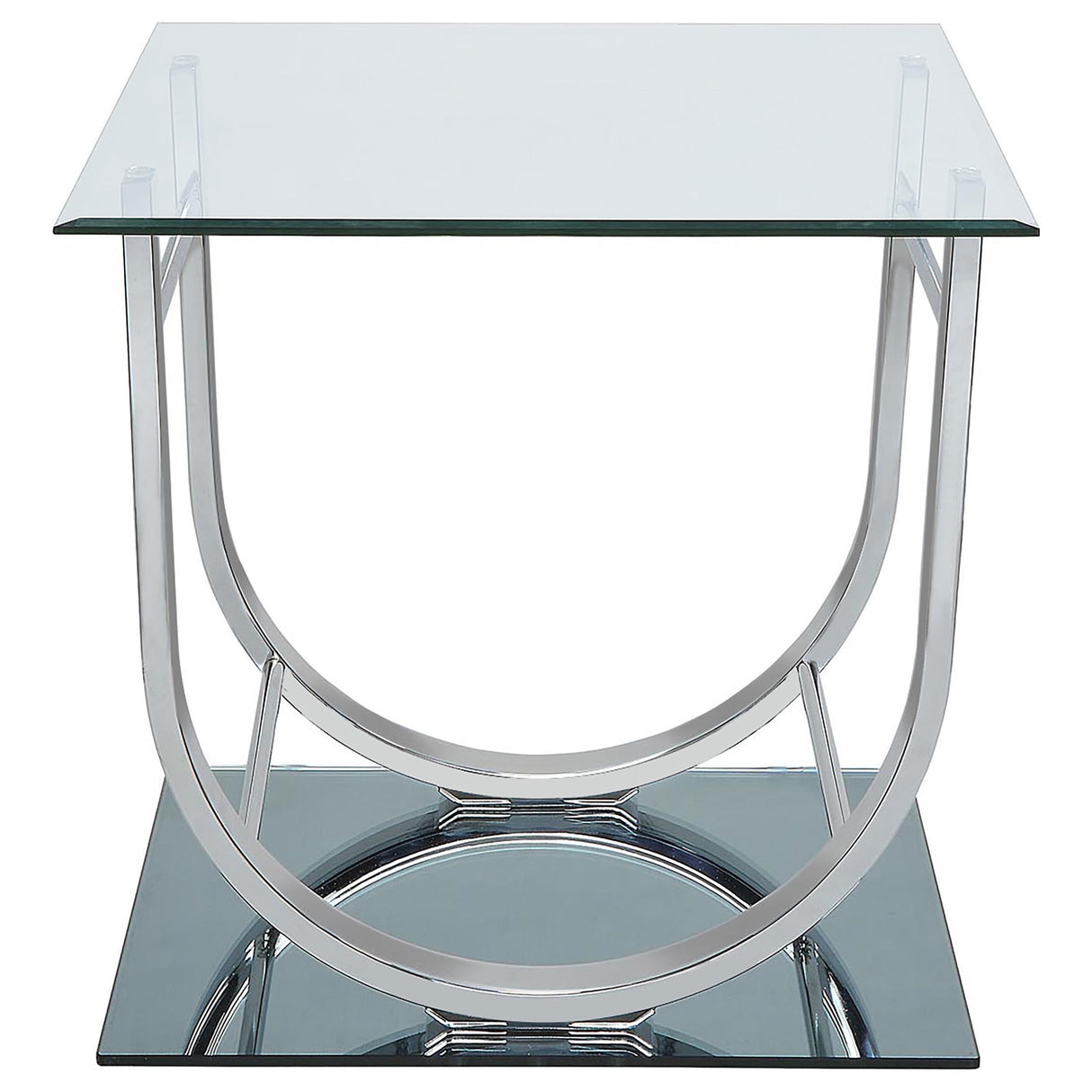 Danville Chrome 2-Piece Glass Top Coffee and End Table Set from Coaster - Luna Furniture