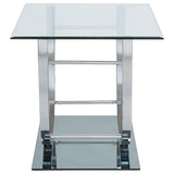 Danville Chrome 2-Piece Glass Top Coffee and End Table Set from Coaster - Luna Furniture
