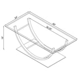 Danville Chrome 3-Piece Glass Top Coffee and End Table Set from Coaster - Luna Furniture