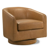 Danville Tan Leather Swivel Chair from Midinmod - Luna Furniture