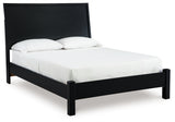 Danziar Black Full Platform Bed from Ashley - Luna Furniture