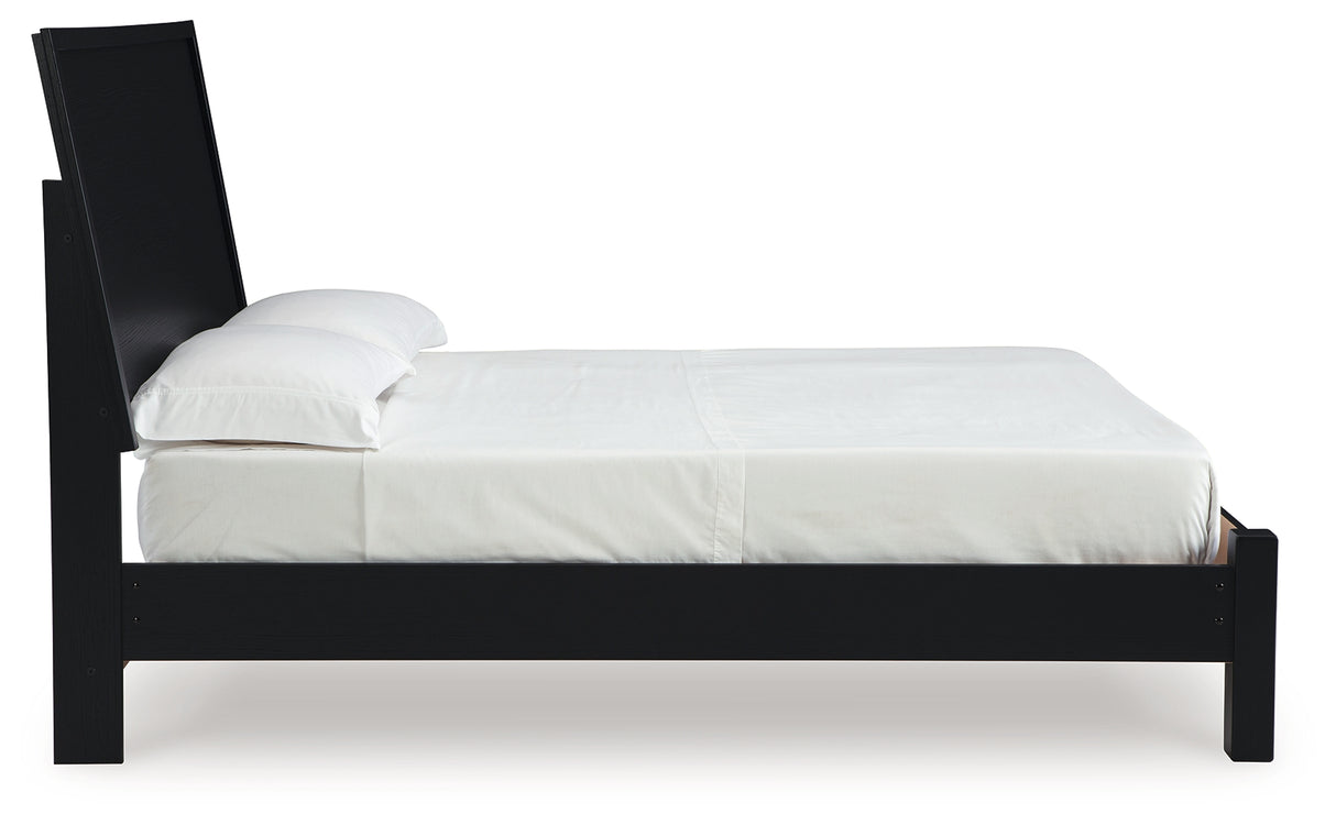 Danziar Black Full Platform Bed from Ashley - Luna Furniture