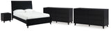 Danziar Queen Panel Bed, 2 Dressers and Nightstand from Ashley - Luna Furniture
