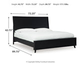 Danziar Queen Panel Platform Bed and 2 Nightstands from Ashley Furniture - Luna Furniture