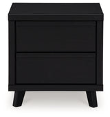 Danziar Queen Panel Platform Bed and 2 Nightstands from Ashley Furniture - Luna Furniture
