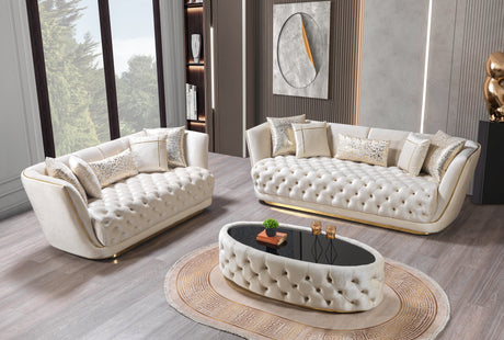 Daphne Ivory Coffee Table from Nova Furniture - Luna Furniture