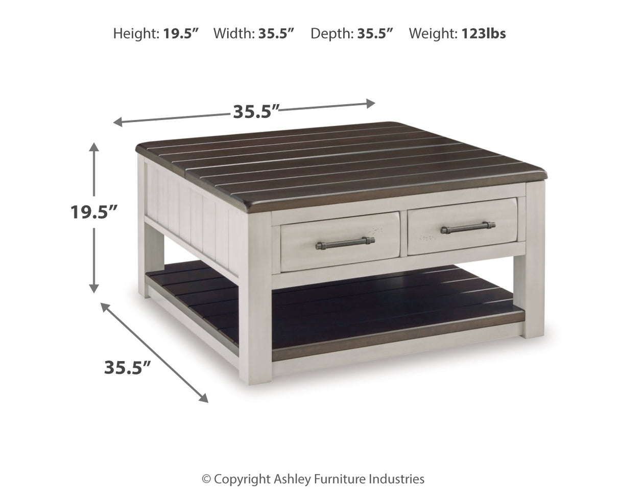 Darborn Coffee Table with 1 End Table in Gray/Brown from Ashley - Luna Furniture