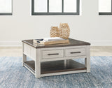 Darborn Coffee Table with 1 End Table in Gray/Brown from Ashley - Luna Furniture